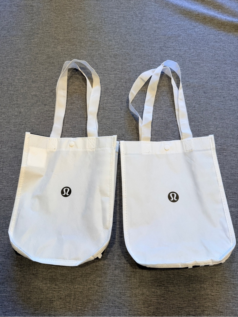 lululemon athletica White small Tote Pair with Logo